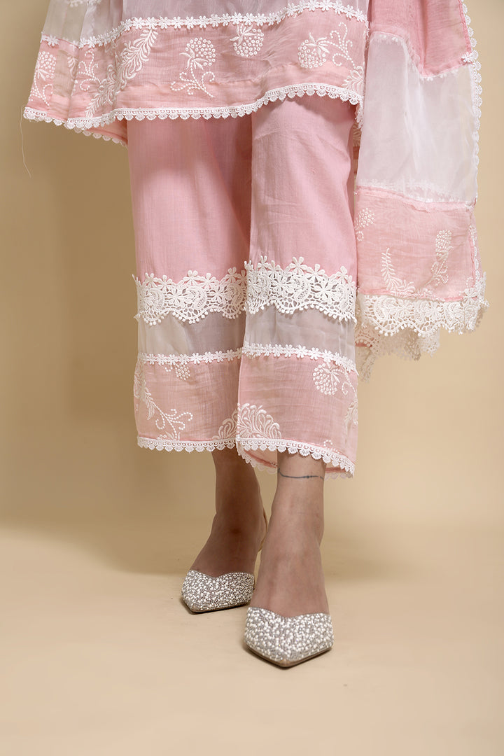 GULABI KURTA SET